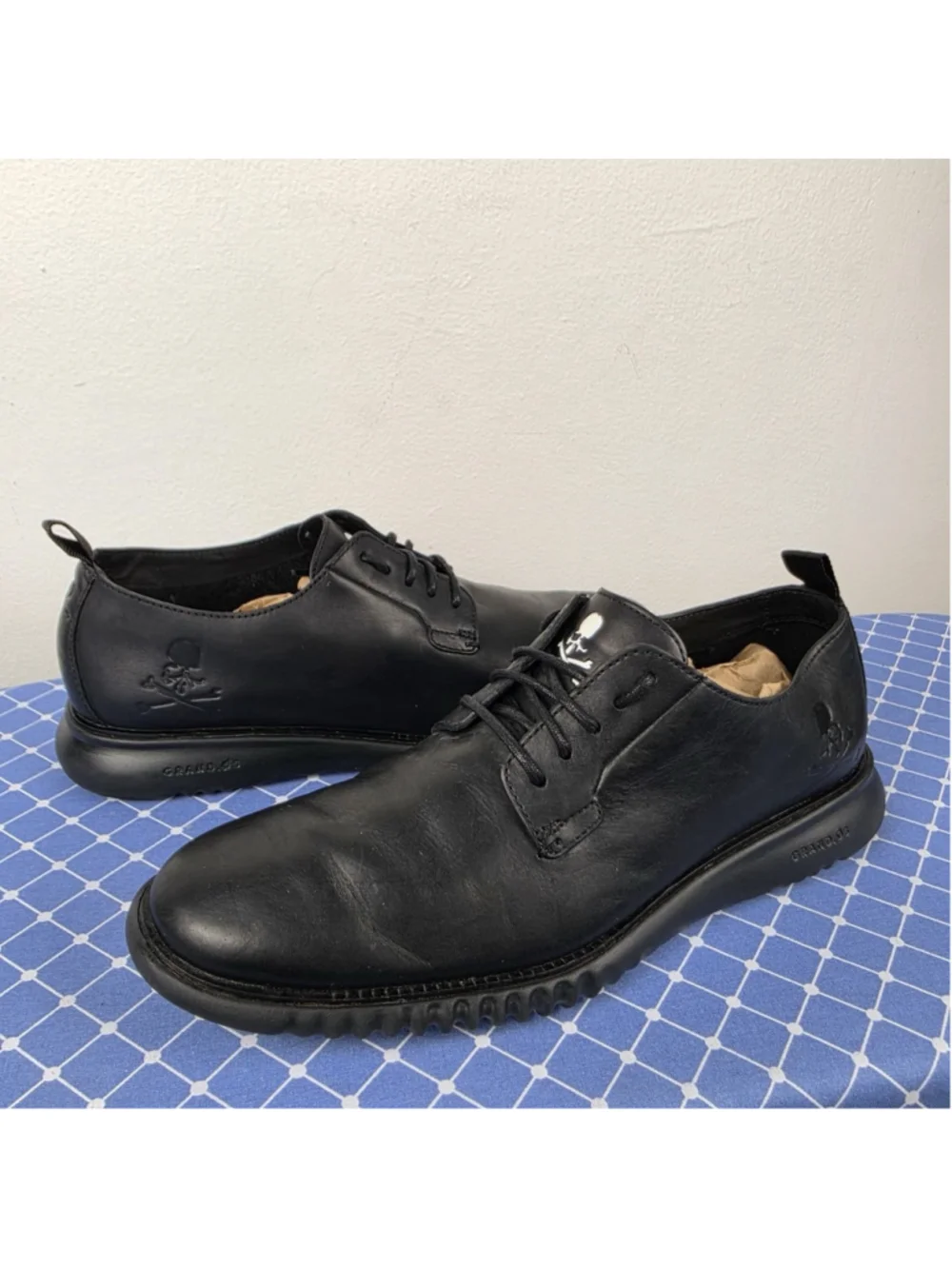 Mastermind Japan x Cole Haan Grand.ØS Black Leather Derby Shoes Men’s 10.5